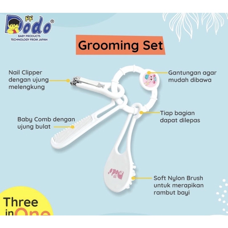 Dodo Grooming set Sisir bayi DAC054 - Gunting kuku set bayi