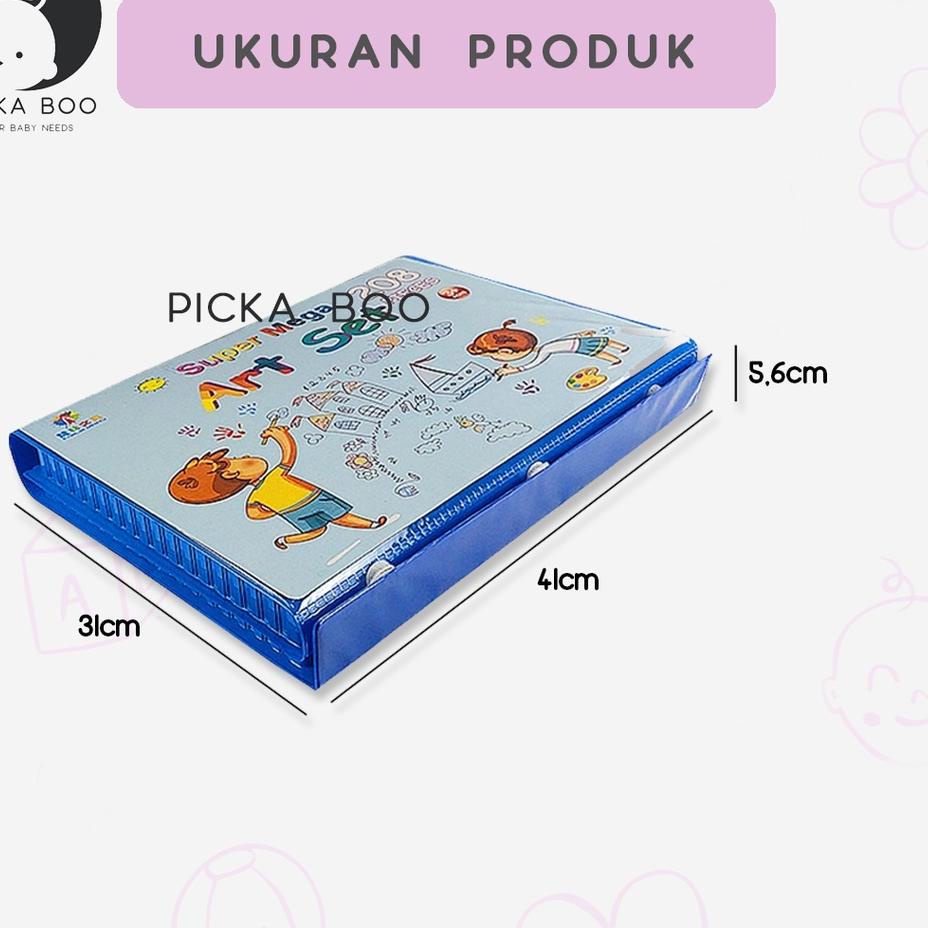 

READY!! Krayon Anak Set Full Alat Melukis dan Mewarnai PICKA BOO