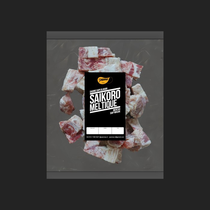 

Daging Sapi Saikoro Meltique (Mentah) 500gram