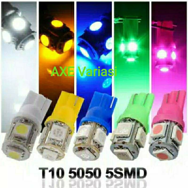 LAMPU LED T10 Sen senja 5 led mobil motor