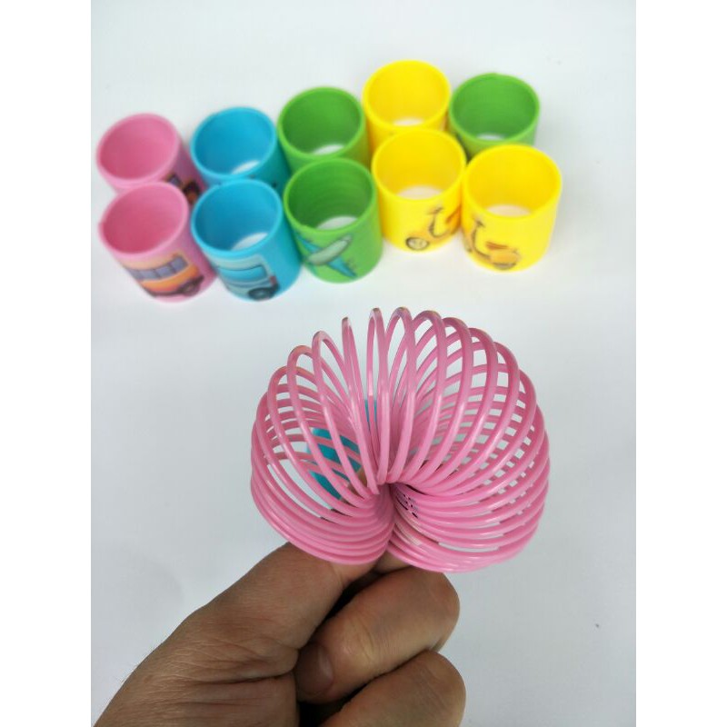 Per Slinky Per Yoyo Spiral Mobil Pesawat/ Animal Ukuran 3.5cm Murah Anti Stress