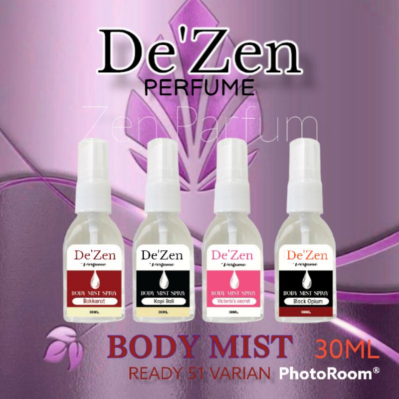 BODY MIST De'Zen 30ML PARFUM PRIA WANITA KWALITAS TERBAIK TERMURAH