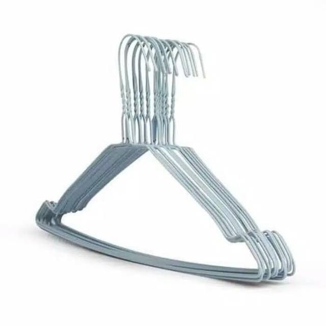 HANGER BAJU STAINLESS GANTUNGAN BAJU STAINLESS ISI 10 HANGER BAJU STAINLESS GANTUNGAN BAJU STAINLESS ISI 10
