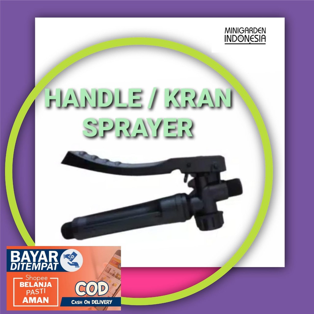 HANDLE SPRAYER ELEKTRIK HITAM gagang pencetan keran kran knapsak sparepart semprotan hama irigasi