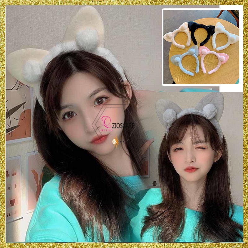 BANDO KOREA WANITA ANAK PEREMPUAN LUCU MOTIF KUPING KUCING BANDANA AKSESORIS RAMBUT HIGH QUALITY IMPORT AK57