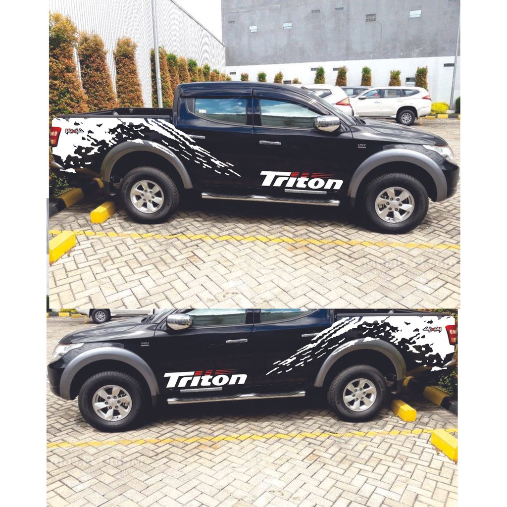 Terlaris Stiker Mobil Cutting Stiker Mitsubishi Triton Shopee Indonesia