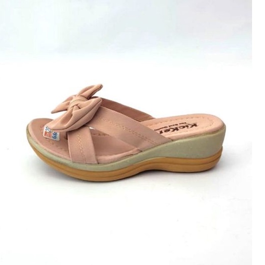 Sandal pita anak perempuan wedges terbaru | sandal anak perempuan jepit pita  hak 3 cm