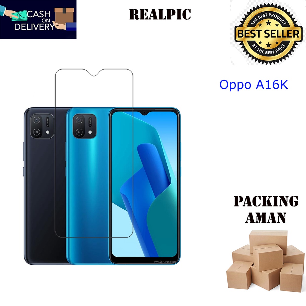 Tempered Glass Oppo A16K Screen Protector Anti Gores