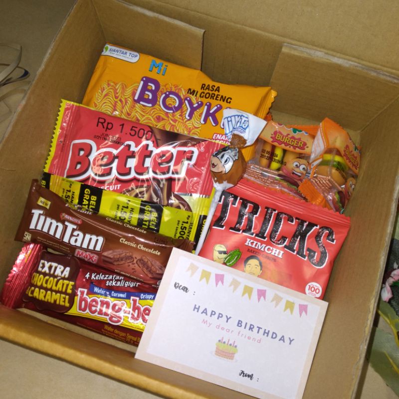 

SNACK BOX/HAMPERS JAJAN/HAMPERS GRADUATION MURAH/HAMPERS EKONOMIS