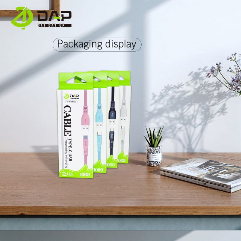 Kabel Data DAP D-CBT100 TYPE-C Kabel Casan DAP DCBT100 TYPE C Kabel Charger DAP DCBT100 TYPE C