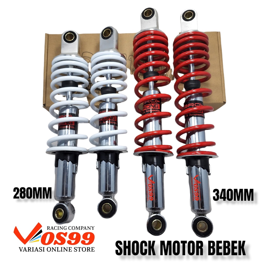 Shockbreaker / Shock Belakang Buat Motor Bebek Top Up 280mm dan 340mm Jupiter z mx Kharisma Supra