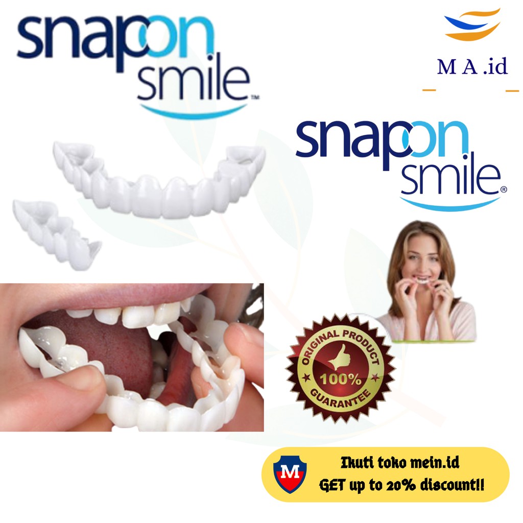 [[BISA COD]] SNAP ON SMILE ORIGINAL 100% / BEST GIGI PALSU SEPASANG Veneer Gigi / Original