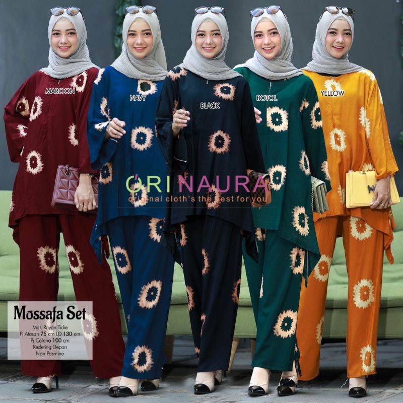 SETELAN WANITA/SETELAN TUNIK DRESS EMIRA/ SET JUMBO/ONE SET WAKA WAKA