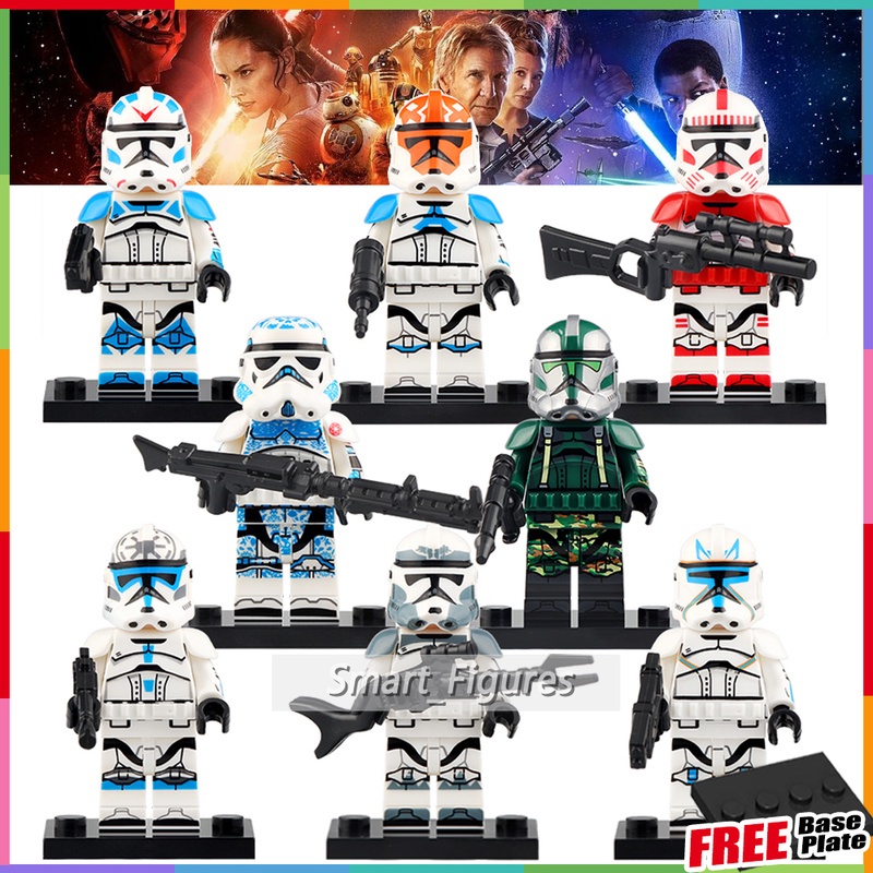 Kt1042 Mainan Action Figure Mini Karakter Star Wars Stormtrooper Coruscant Guard 322 Corps Rex