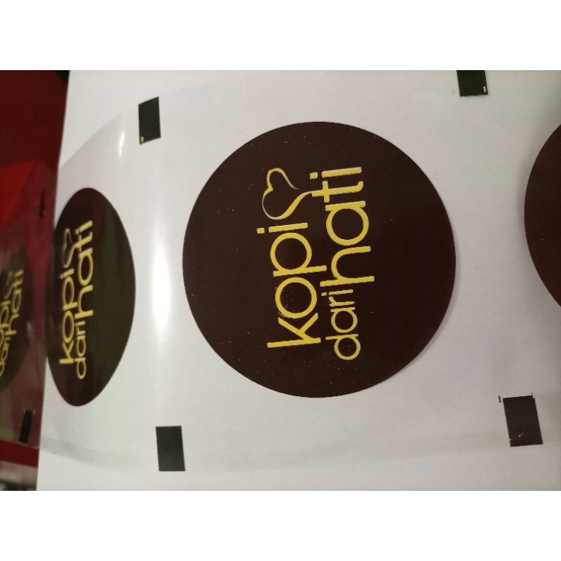 Lid sealer tutup cup gelas plastik sablon custom sablon 2 warna