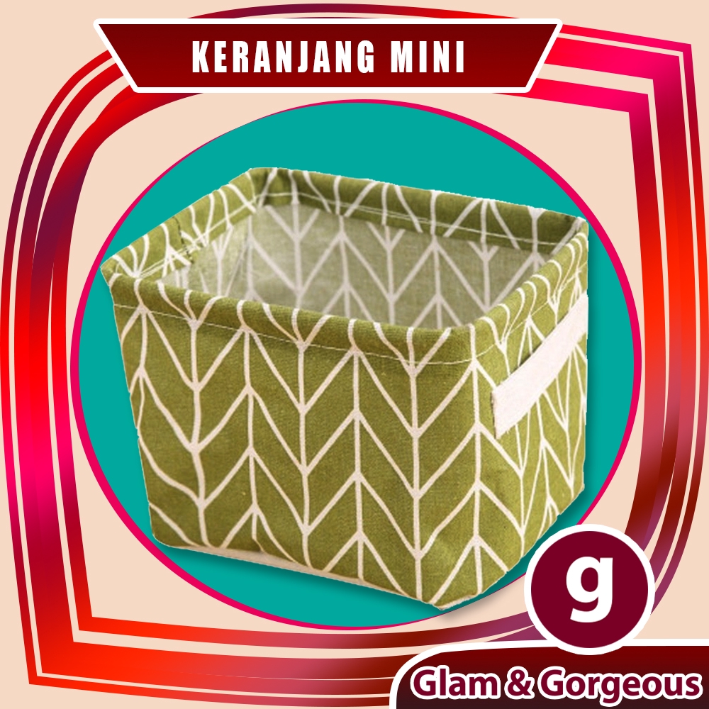 Keranjang Mini Tempat Penyimpanan Dekstop Storage BS002 Bisa Dicuci