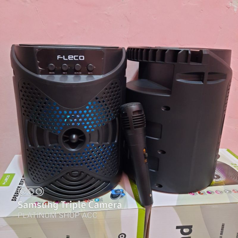 SPEAKER BLUETOOTH FLECO F622/F625 SUBWOOFER 6,5INC/SALON AKTIF PORTABLE RADIO FM/SPEAKER TABUNG WIRELESS