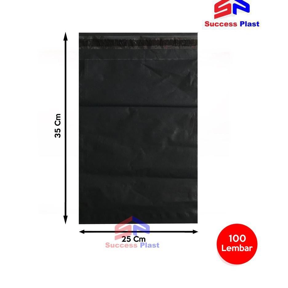 

11.11 PLASTIK POLY MAILER 25 X 35 CM - PLASTIK PACKING OLSHOP POLYMAILER 100 lembar - HITAM