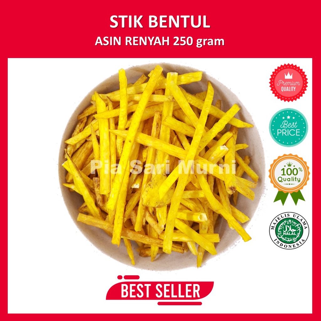 

Keripik Stik Bentul Talas 250 gram