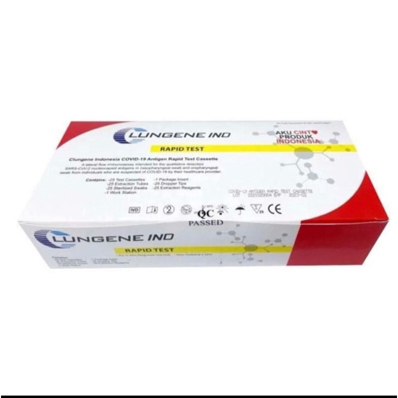 Lungene merah putih rapid test antigen