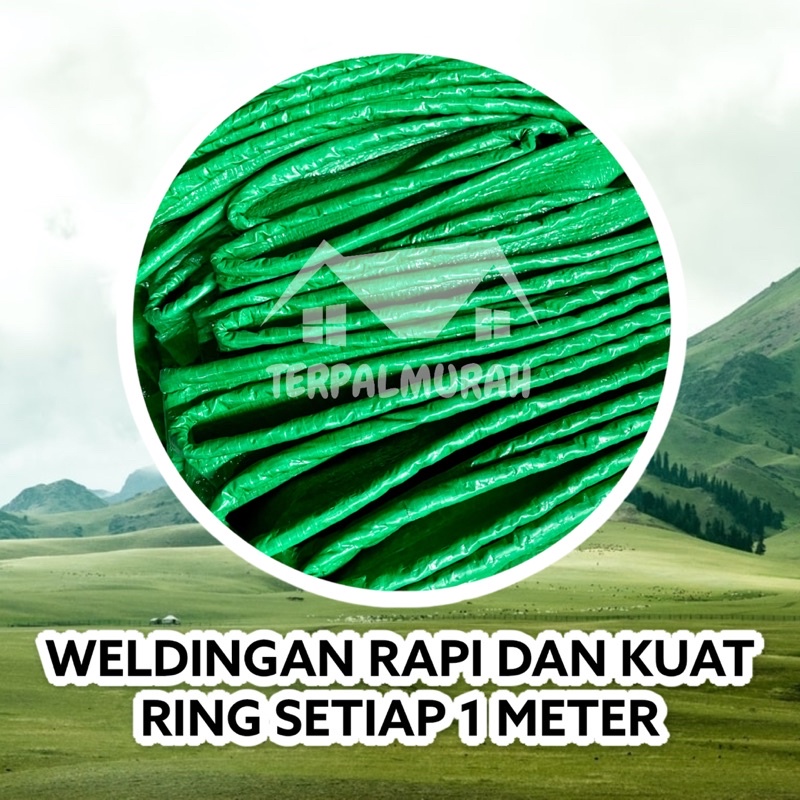 |HARGA PROMO| Terpal A4 (Per Meter) Hijau Polos Cap NAGA Original 100% Termurah