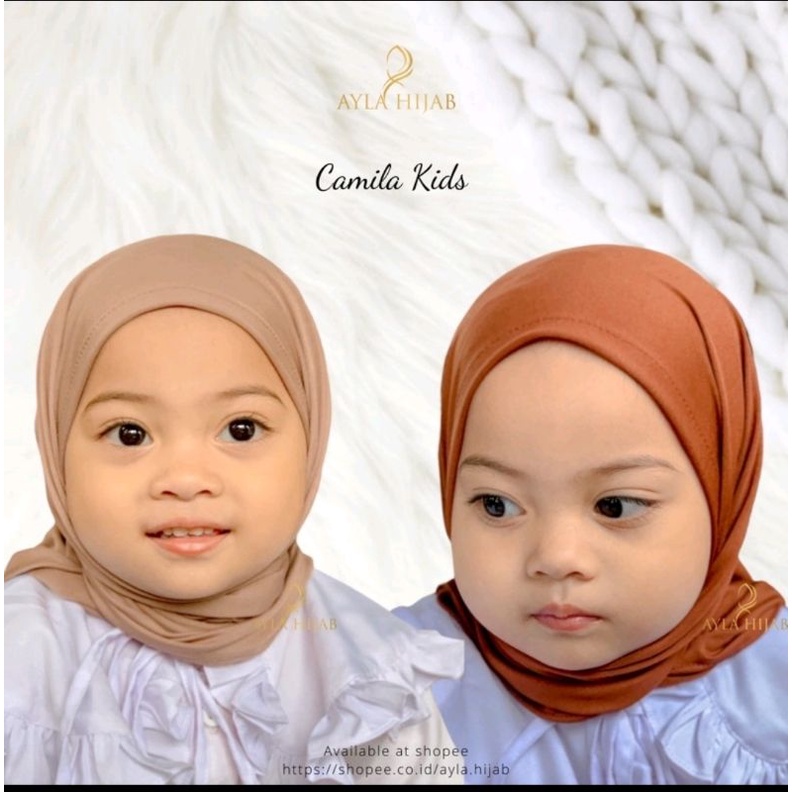 Hijab anak perempuan pashmina instan malay turkey / pashmina instan anak spandex jersey premium camila