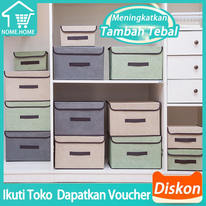 Penyimpanan Multifunction Box Baju Kotak Penyimpanan Dengan Penutup