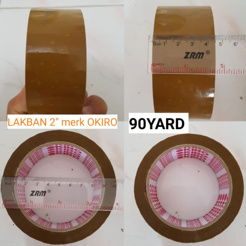 

Lakban Cokelat Okiro 2Inch 45MM x 90YARD Lengket Dan Kuat Premium
