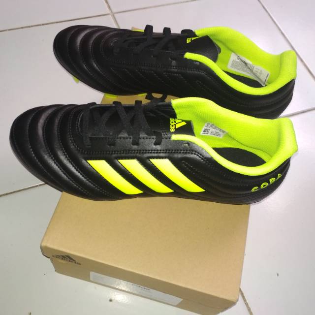 Sepatu bola Adidas Copa 19.4 FG - Black/Stabillo