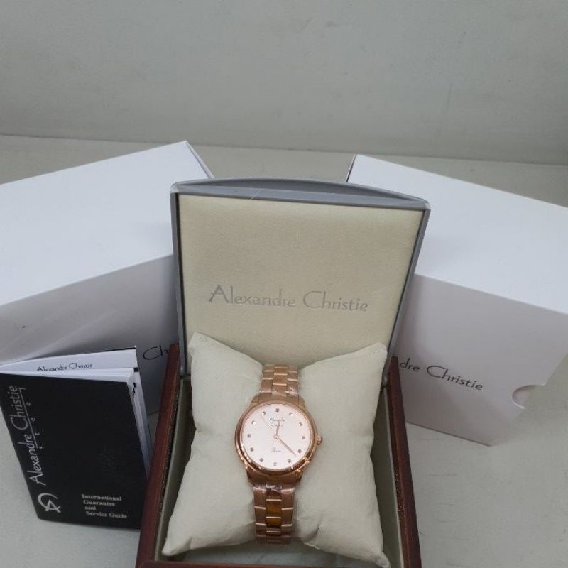 Jam Tangan Wanita Alexandre Christie AC2835LH AC 2835 LH AC2835 LH AC 2835LH Rose Gold Stainless