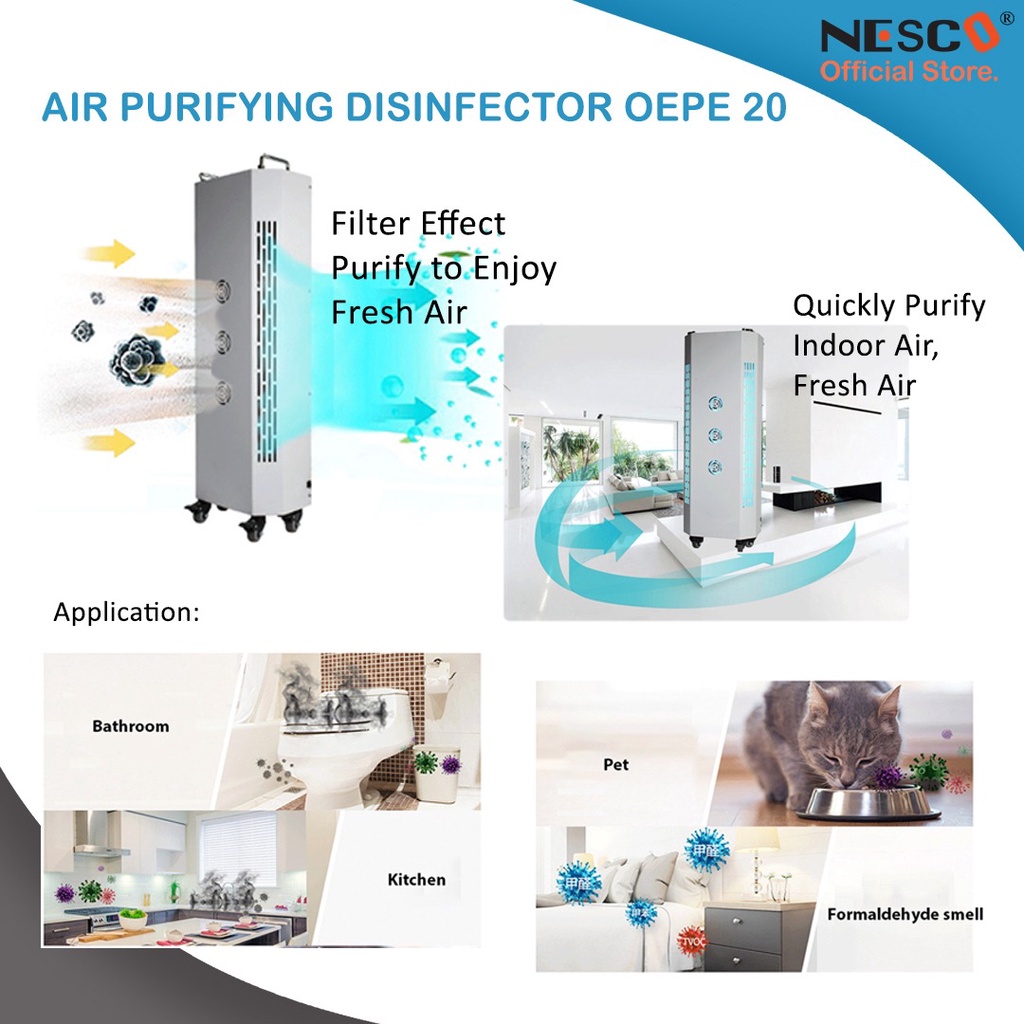 Air Purifying Disinfector, OEPE-20, 300W