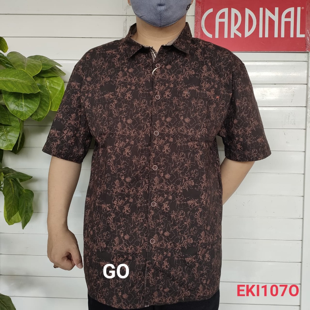 gof CRRB CARDINAL KEMEJA JUMBO CASUAL Hem Pria Baju Pendek Cowok Pakaian Pria