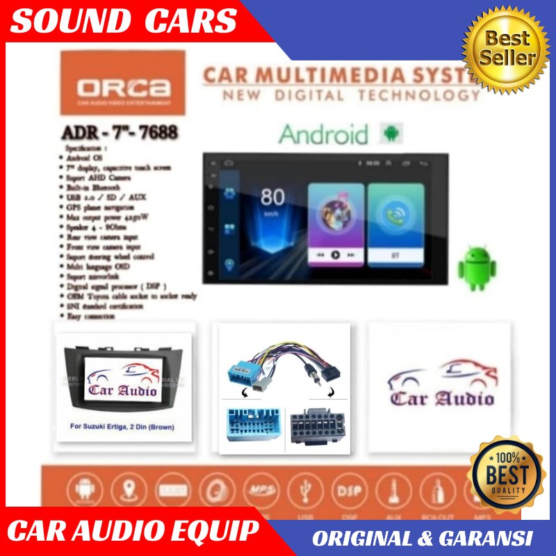 Double din Android ERTIGA 7 inch ANDROID Plug And Play ERTIGA ORCA 7" Best Quality Garansi Original