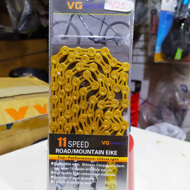 RANTAI SEPEDA 11 SPED ROADBIKE, MTB,  SHIMANO FOR SRAM GOLD ULTRALIGHT SESUAI FOTO