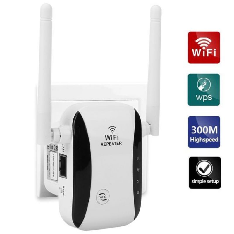 Wifi Repeater Antenna 300 mbps / Wifi Extender / Penguat sinyal Wifi