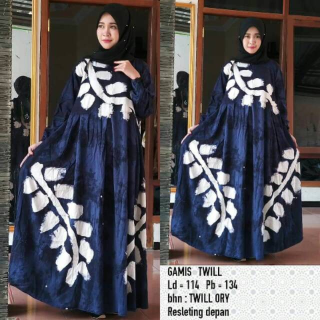 Grosir Termurah Gamis Twill Ory Original Batik Pekalongan