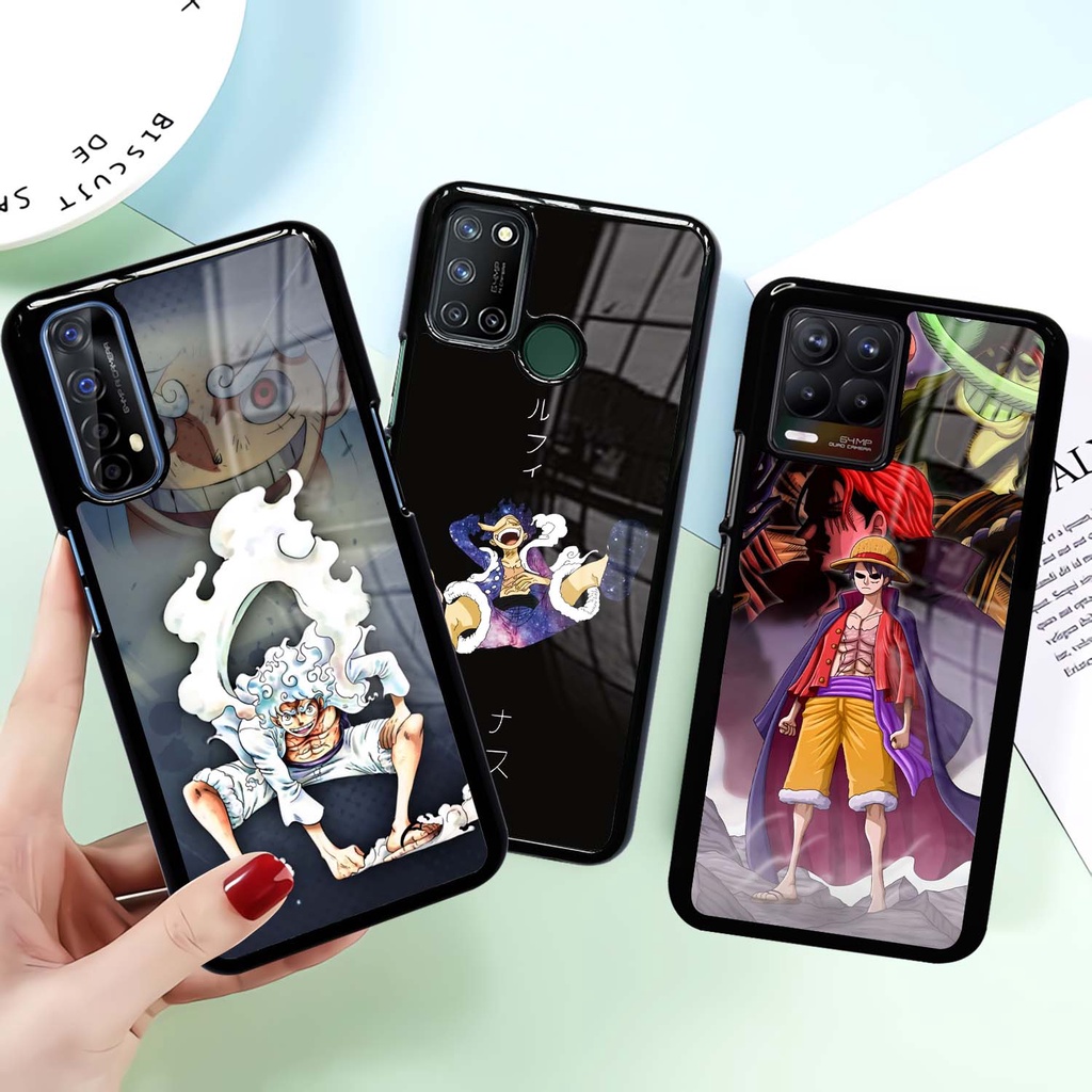 [RE38] CUSTOM SOFTCASE HARDCASE Glossy Realme C3 3 PRO 5i PRO 6 PRO 7 7i C17 Anime One Piece Luffy