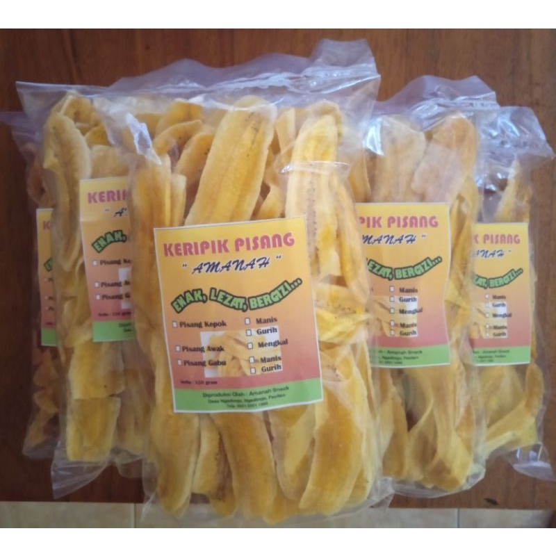 

Kripik pisang kepok original