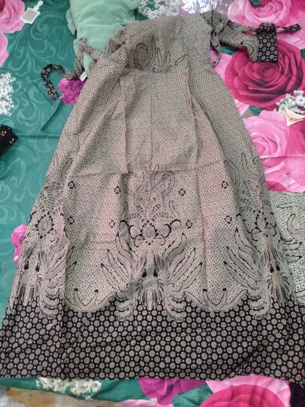 Bisa Pisah Atiya Batik Couple Keluarga Busui Motif Merpati Abu Grey Sragam Natal 2020