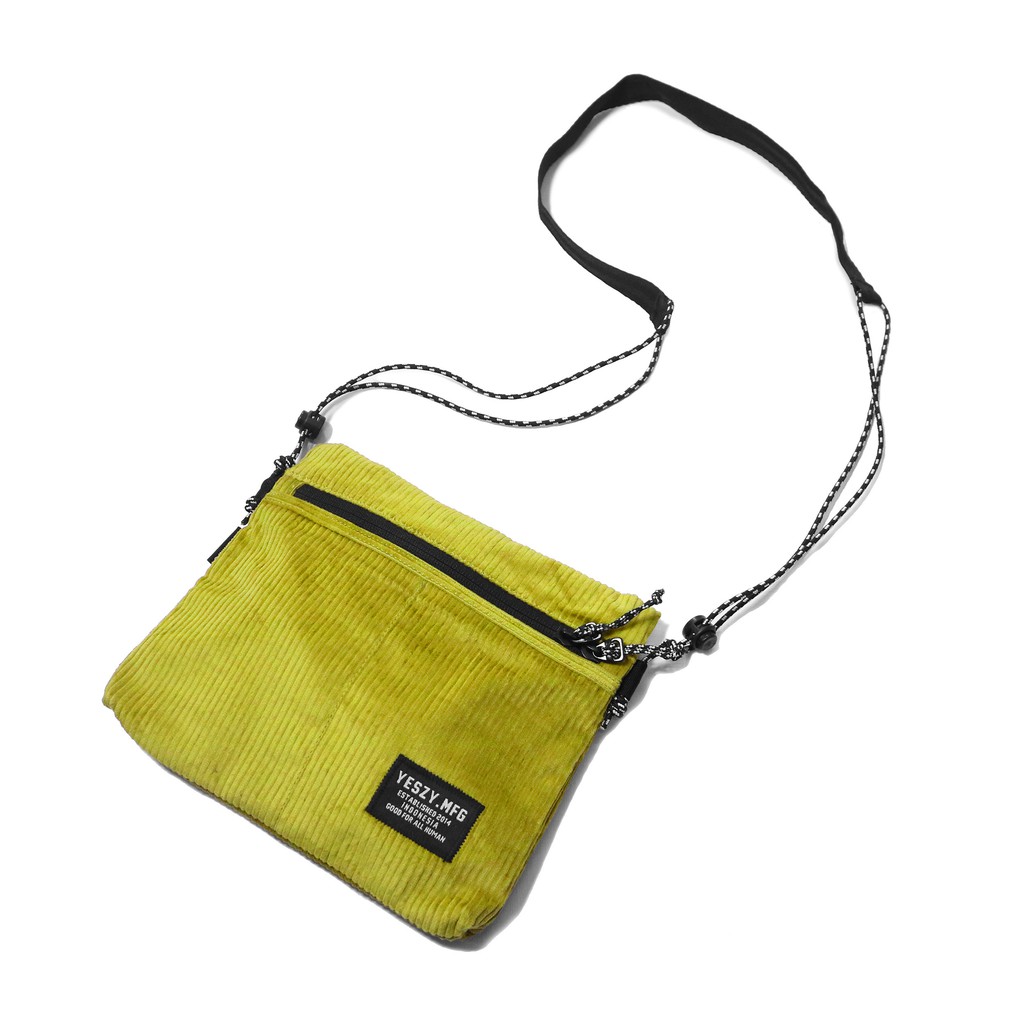 YESZY.MFG - Union Corduroy Lemon Yellow Sling Bag