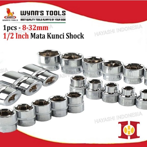 Kunci Mata Socket 1 Per 2inch 18mm 20mm 21mm 22mm 24mm 27mm 30mm 32mm