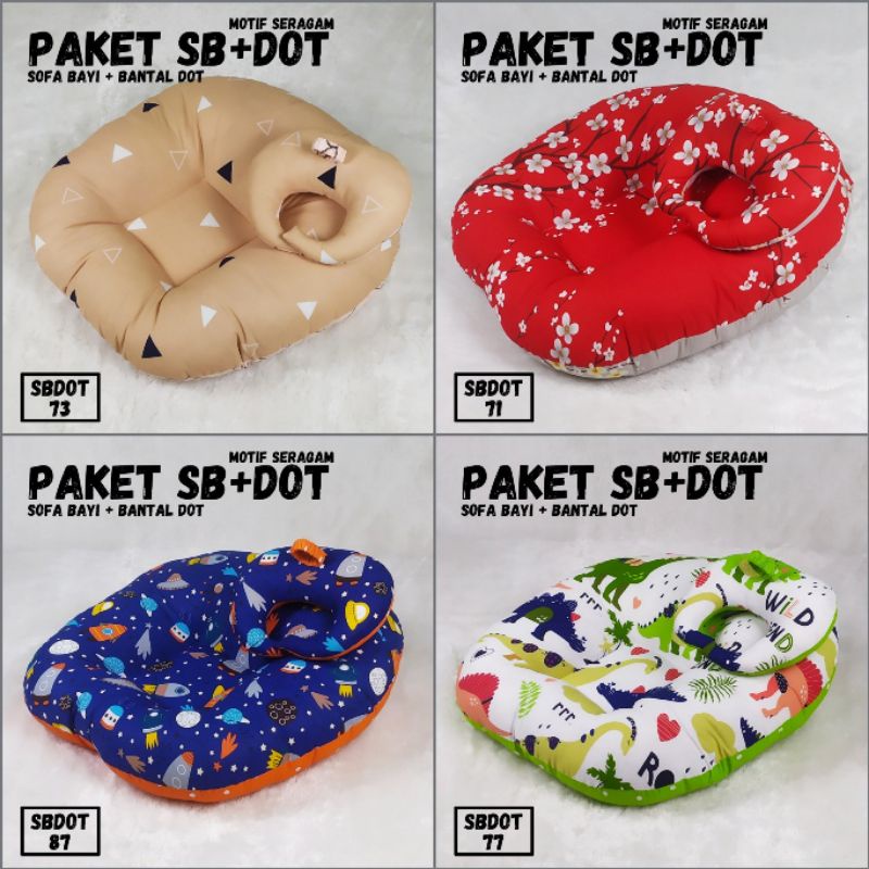 [SBDOT] PAKET SOFA BAYI - SOFA BAYI NEWBORN - BANTAL DOT BAYI