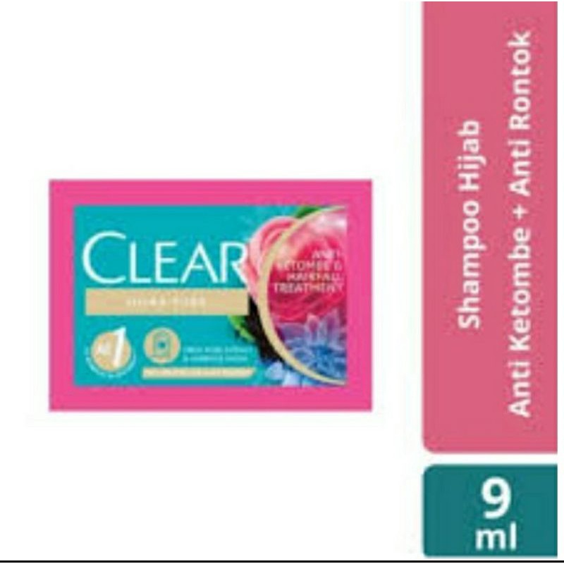 Shampoo Clear Sachet Hijab Pure Apel Lemon Cool Complete Soft Care Men Sachet 12 x 9mL