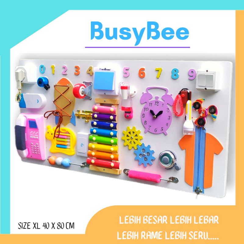 Jual BUSYBOARD PAPAN MAINAN MONTESSORI BALITA | Shopee Indonesia