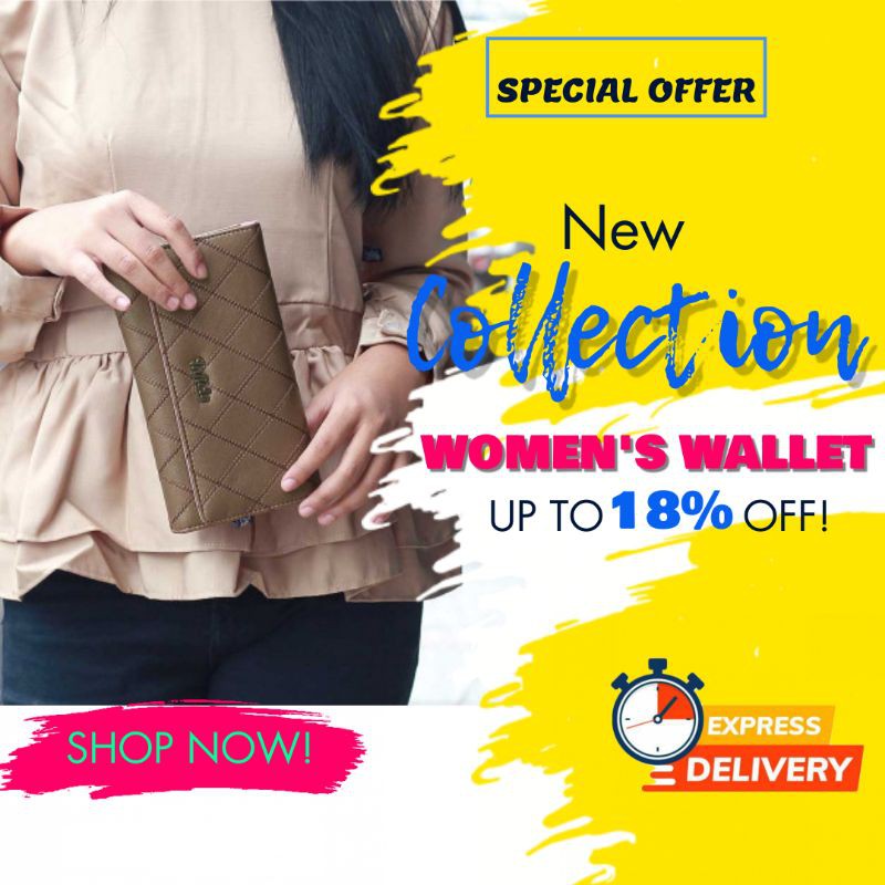 Dompet Panjang Wanita Dompet Cewek Kekinian Dompet Kartu Atm