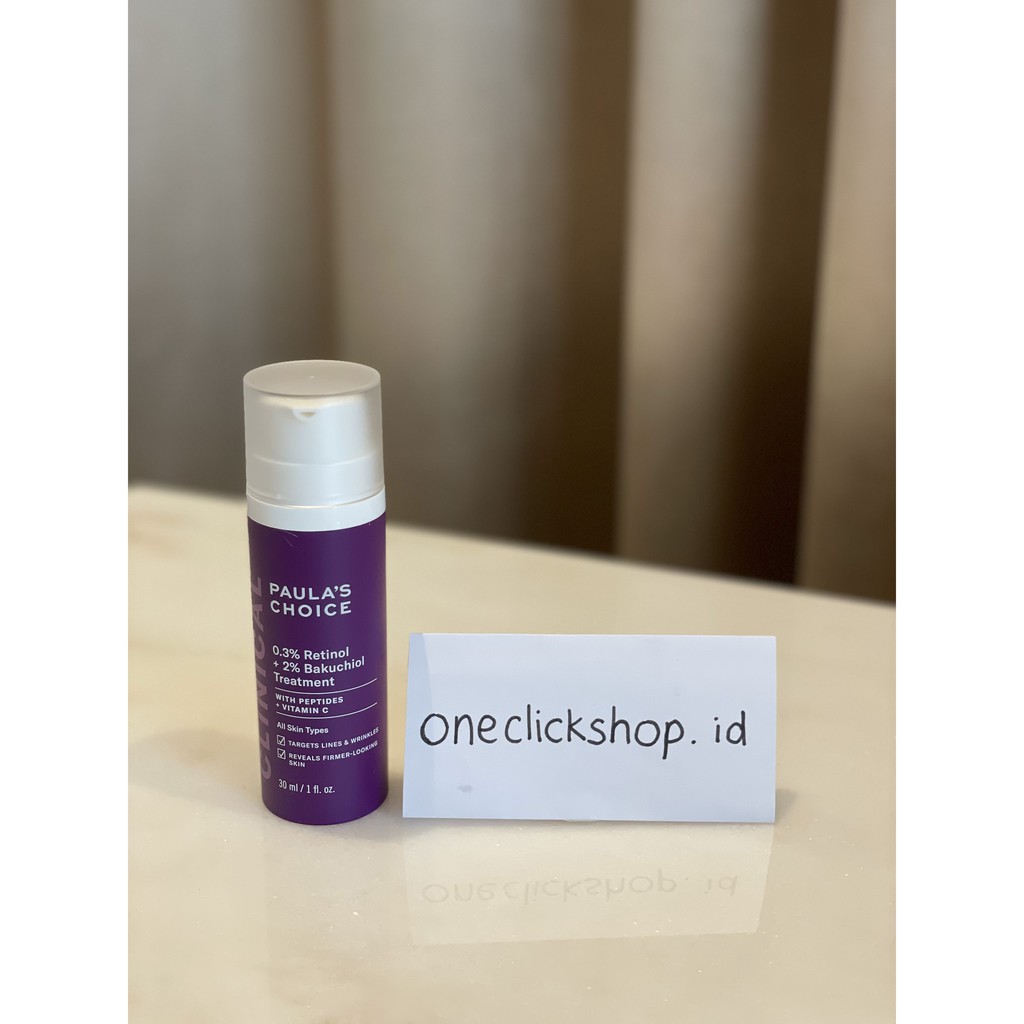 Ready Paula’s Choice 0.3% Retinol + 2% Bakuchiol Treatment 30ml Full Size