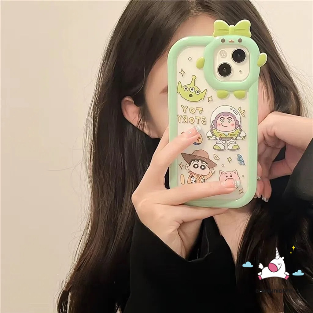 Soft Case TPU Motif Kartun Monster 3D Untuk IPhone 11 13 12 14 Pro Max XR 6 6S 7 8 14 Plus X XS Max SE 2020 13Pro Max