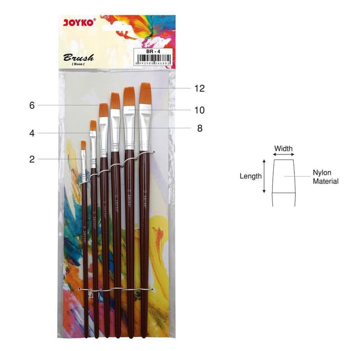 

BRUSH / KUAS CAT AIR / CAT MINYAK / LUKIS / ACRYLIC JOYKO BR-4