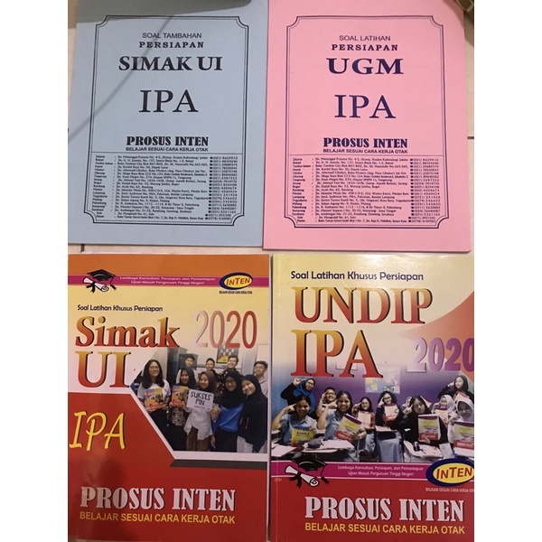 preloved buku inten simak, utul, undip 2021
