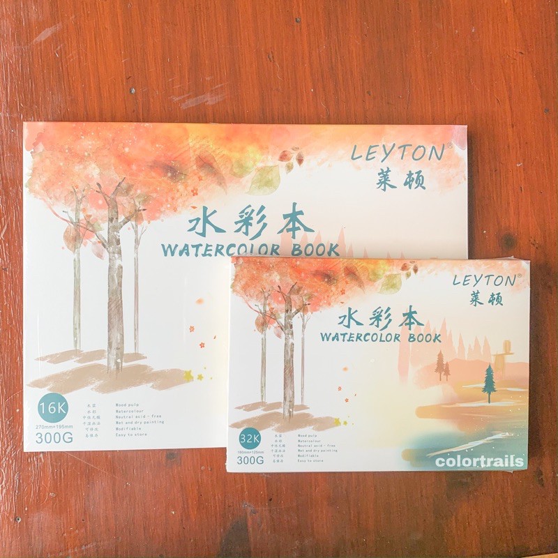 

Leyton Cellulose Watercolor Book Pad 300gsm 27x19.5cm 18x12.5cm